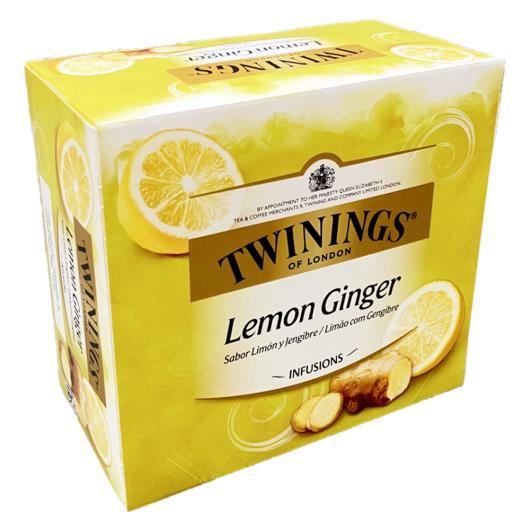 Chá Lemon Ginger Twinings Infusions Caixa 75g 50 Unidades - Imagem em destaque