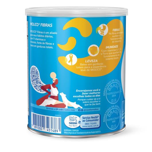 Composto Lácteo Fibras Molico Lata 330g - Imagem em destaque