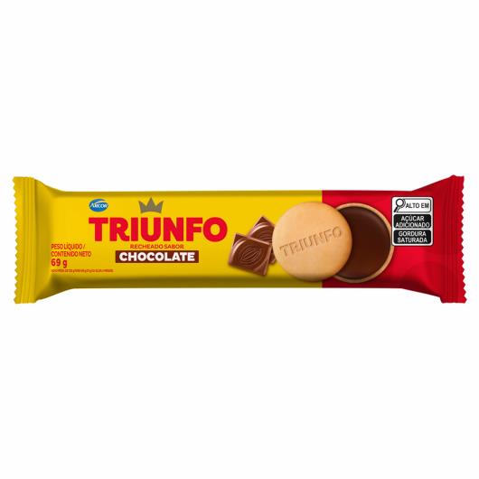 Biscoito Baunilha Recheio Chocolate Triunfo 69g - Imagem em destaque
