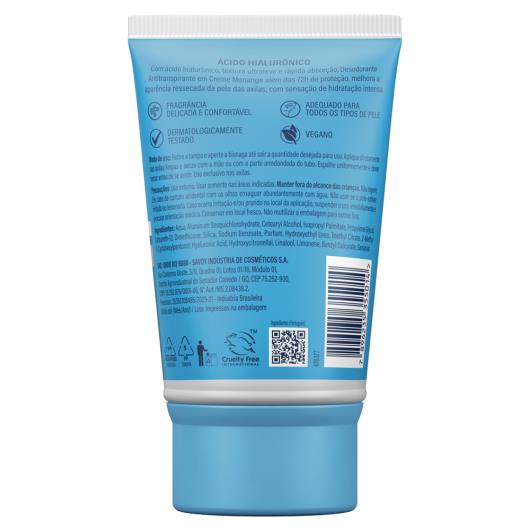 Antitranspirante em Creme Hidratante com Ácido Hialurônico Monange 50g - Imagem em destaque
