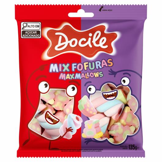 Marshmallow Mix Fofuras Recheado e Tradicional Docile Pacote 135g - Imagem em destaque