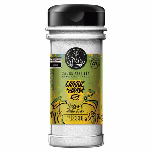 Sal de Parrilla com Salsa e Alho Frito BR Spices Craque da Brasa Frasco 330g Edição Limitada 2026 - Imagem em destaque