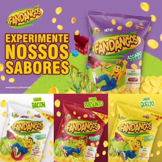 Salgadinho Churrasco Fandangos Pacote 160g - Imagem em destaque