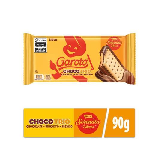 Chocolate Recheio Serenata de Amor Garoto Chocotrio 90g - Imagem em destaque