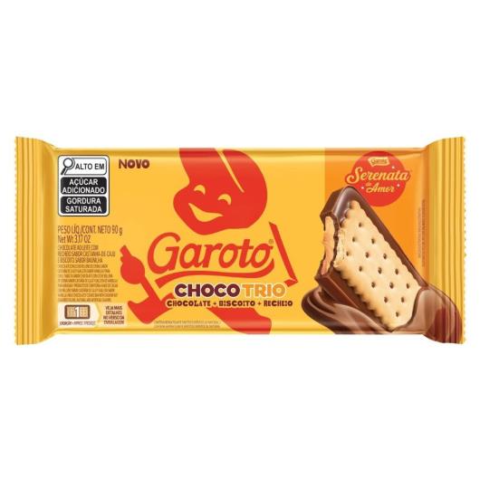 Chocolate Recheio Serenata de Amor Garoto Chocotrio 90g - Imagem em destaque