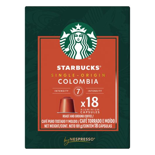Café em Cápsula Single-Origin Colômbia Starbucks Caixa 101g 18 Cápsulas - Imagem em destaque