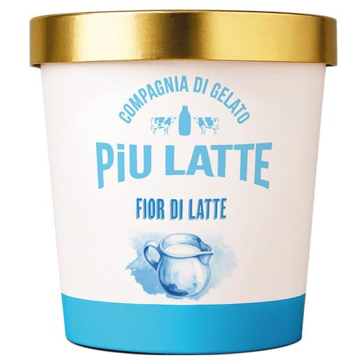 Sorvete Fior di Latte Piu Latte Pote 490ml - Imagem em destaque