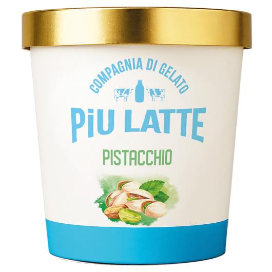 Sorvete Pistachio Piu Latte Pote 490ml - Imagem em destaque