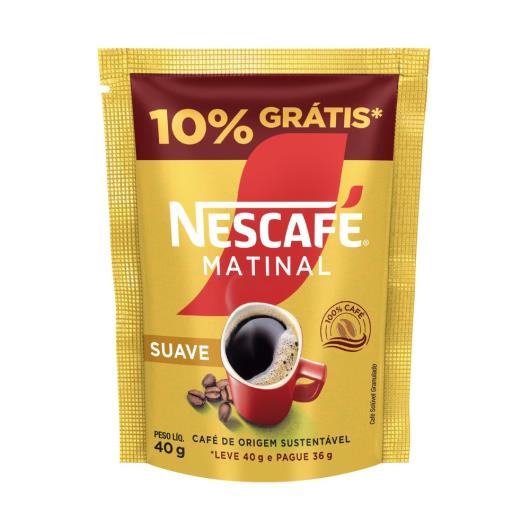 Café Solúvel Matinal Suave Nescafé Sachê 40g 10% Grátis - Imagem em destaque