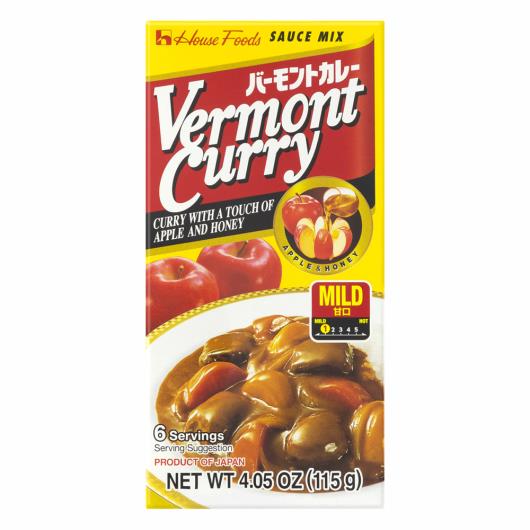 Condimento Suave Vermont Curry Caixa 115g - Imagem em destaque