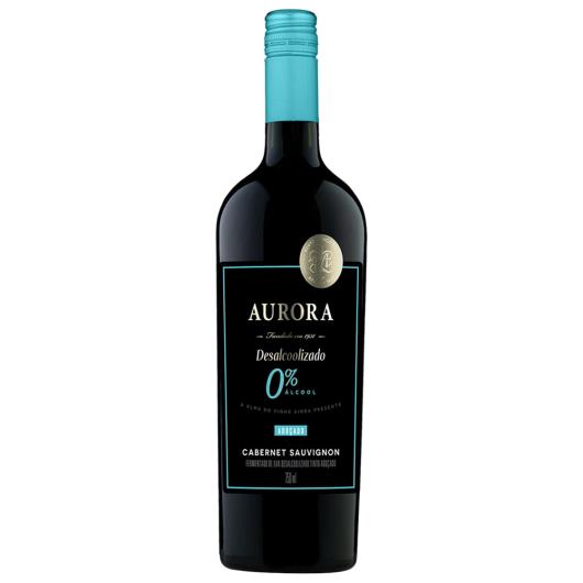Vinho Desalcoolizado Cabernet Sauvignon 0% Álcool Adoçado Aurora 750ml - Imagem em destaque