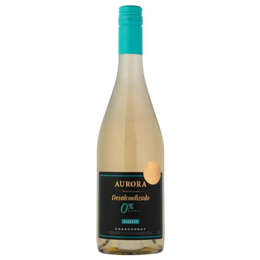 Vinho Desalcoolizado Chardonnay 0% Álcool Adoçado Aurora 750ml - Imagem em destaque