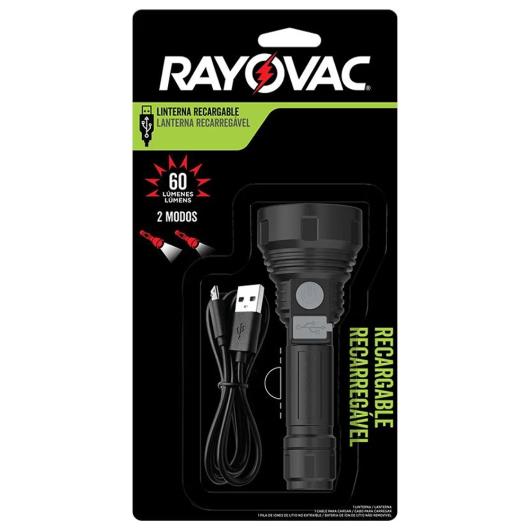 Lanterna Recarregável 60 Lúmens Rayovac 2 Modos - Imagem em destaque