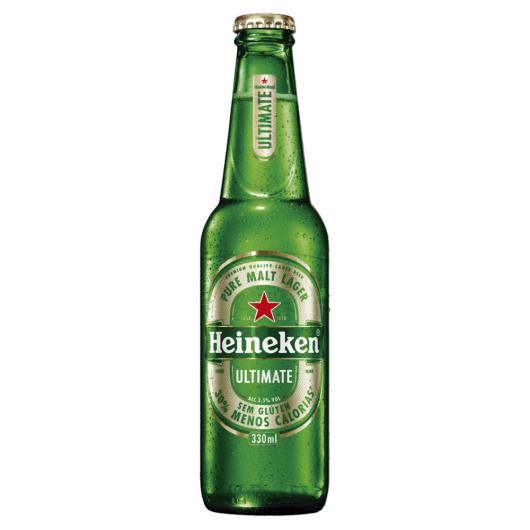 Cerveja Lager Puro Malte sem Glúten Heineken Ultimate Garrafa 330ml - Imagem em destaque