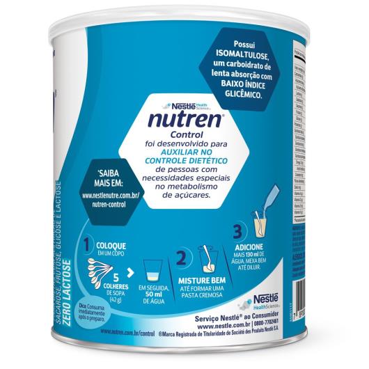 Pó para Preparo de Bebida Diet Zero Lactose sem Sabor Nutren Control Lata 740g - Imagem em destaque