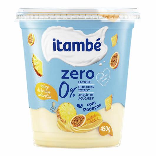 Iogurte Desnatado Frutas Amarelas Zero Lactose Itambé Pote 450g - Imagem em destaque