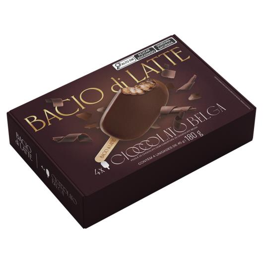 Picolé Cioccolato Belga Bacio di Latte Caixa 180g 4 Unidades 45g Cada - Imagem em destaque