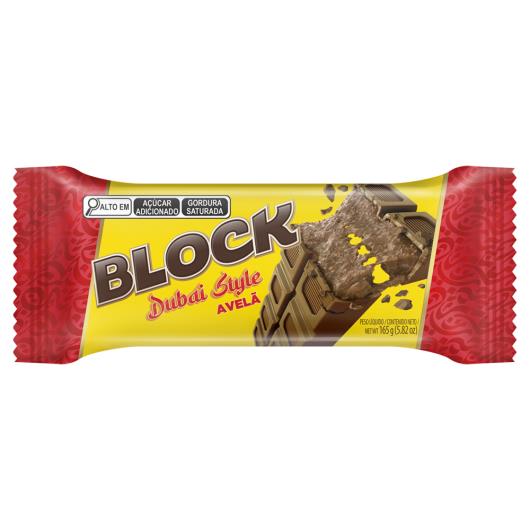 Chocolate ao Leite Avelã Block Dubai Style 165g - Imagem em destaque
