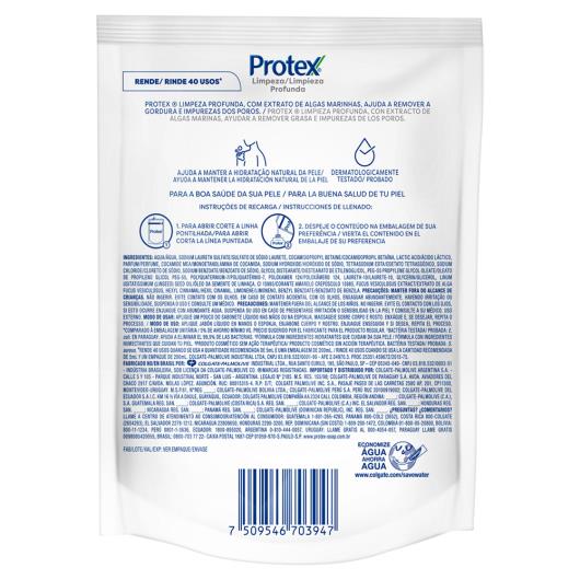 Sabonete Líquido Antibacteriano Limpeza Profunda Protex Refil 200ml - Imagem em destaque