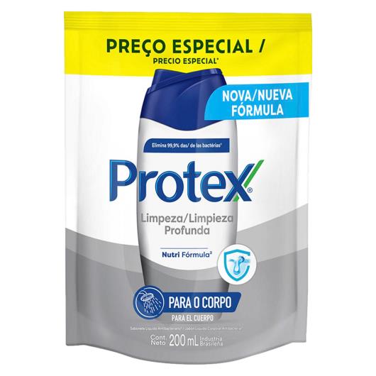 Sabonete Líquido Antibacteriano Limpeza Profunda Protex Refil 200ml - Imagem em destaque