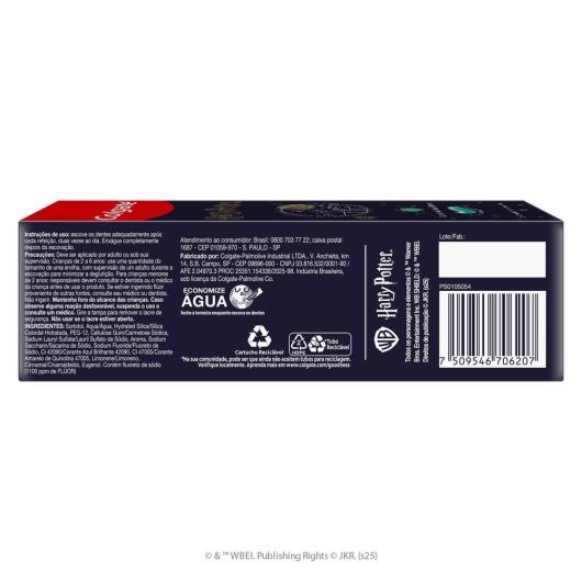 Gel Dental Infantil com Flúor Bubble Fruit Harry Potter Colgate Caldeirão Borbulhante Caixa 100g - Imagem em destaque