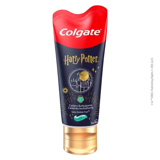 Gel Dental Infantil com Flúor Bubble Fruit Harry Potter Colgate Caldeirão Borbulhante Caixa 100g - Imagem em destaque