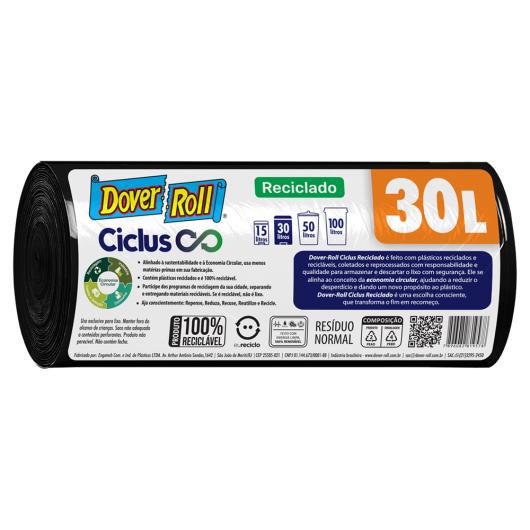 Saco para Lixo Ciclus Dover-Roll 30l 20 Unidades Cada - Imagem em destaque