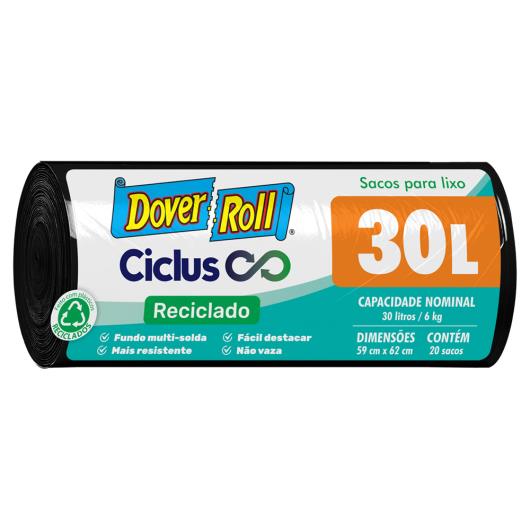 Saco para Lixo Ciclus Dover-Roll 30l 20 Unidades Cada - Imagem em destaque