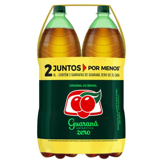 Refrigerante Zero Açúcar Guaraná Antarctica Garrafa 2 Unidades 2l Cada Leve Mais Pague Menos - Imagem em destaque