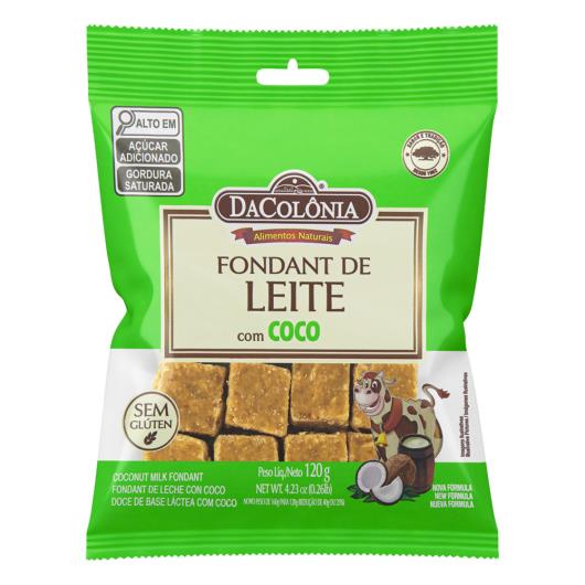 Fondant Leite com Coco DaColônia Pacote 120g - Imagem em destaque