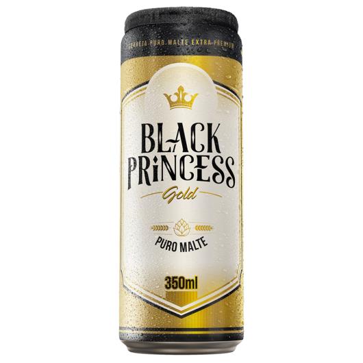 Cerveja Puro Malte Gold Black Black Princess Lata 350ml - Imagem em destaque