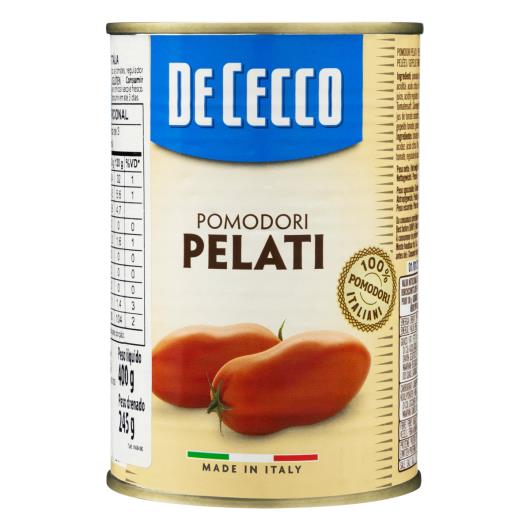 Tomate Pomodori Pelati De Cecco Lata 245g - Imagem em destaque