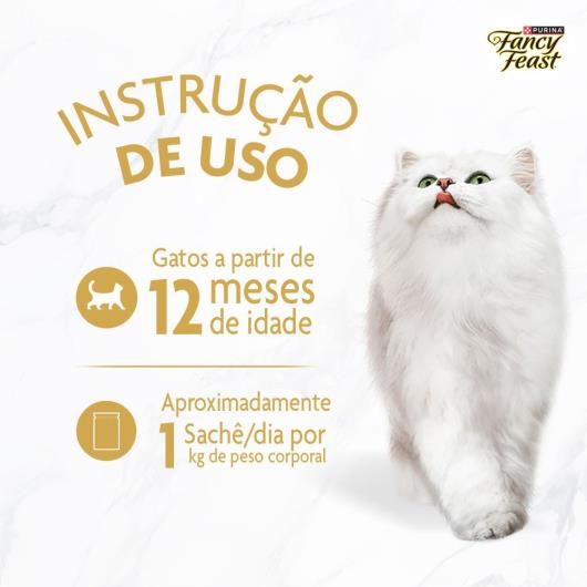 Ração Úmida para Gatos Adultos Peixe Branco Fancy Fest 75g - Imagem em destaque