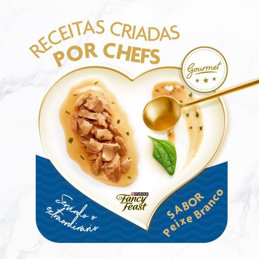 Ração Úmida para Gatos Adultos Peixe Branco Fancy Fest 75g - Imagem em destaque