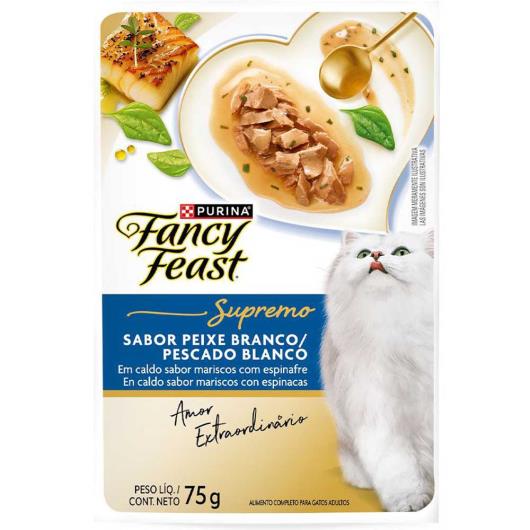 Ração Úmida para Gatos Adultos Peixe Branco Fancy Fest 75g - Imagem em destaque