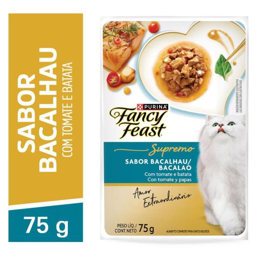 Ração Úmida para Gatos Fancy Fest Supremo Bacalhau 75g - Imagem em destaque