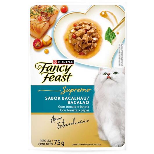 Ração Úmida para Gatos Fancy Fest Supremo Bacalhau 75g - Imagem em destaque