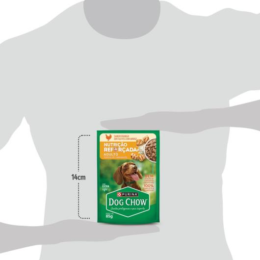 Ração Úmida para Cães Adultos Frango com Arroz Dog Chow Nutrição Reforçada 85g - Imagem em destaque