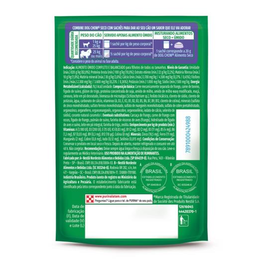 Ração Úmida para Cães Filhotes Papinha Sabor Carne, Cenoura, Maçã e Leite Dog Chow Óimo Começo 85g - Imagem em destaque