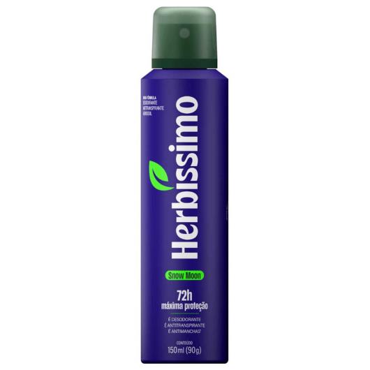 Desodorante Antitranspirante Aerossol Snow Moon Herbíssimo 150ml - Imagem em destaque