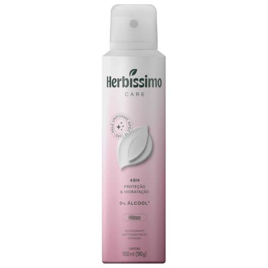 Desodorante Antitranspirante Aerossol Hibisco Herbíssimo Care 150ml - Imagem em destaque
