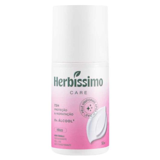 Desodorante Antitranspirante Roll-On Hibisco Herbíssimo Care 50ml - Imagem em destaque