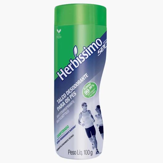 Talco Desodorante para Pés Canforado Herbíssimo 100g - Imagem em destaque