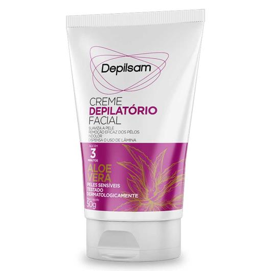 Creme Depilatório Facial Aloe Vera Depilsam Bisnaga 50g - Imagem em destaque