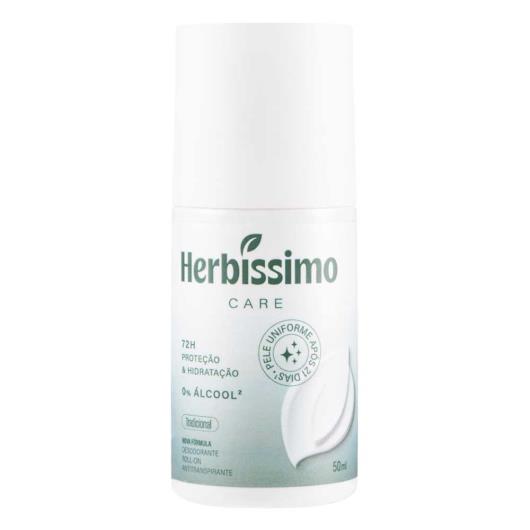 Desodorante Antitranspirante Roll-On Tradicional Herbíssimo Care 50ml - Imagem em destaque