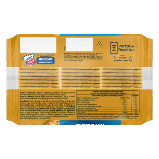 Bicoito Cracker Integral Renata 360g - Imagem em destaque