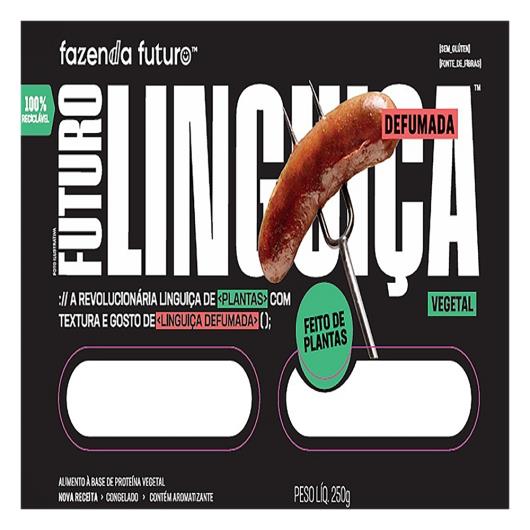 Linguiça Vegetal Defumada Fazenda Futura Congelada 250g - Imagem em destaque