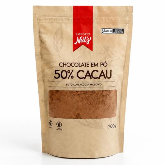 Chocolate em Pó 50% Cacau Empório Nuts Pouch 200g - Imagem em destaque