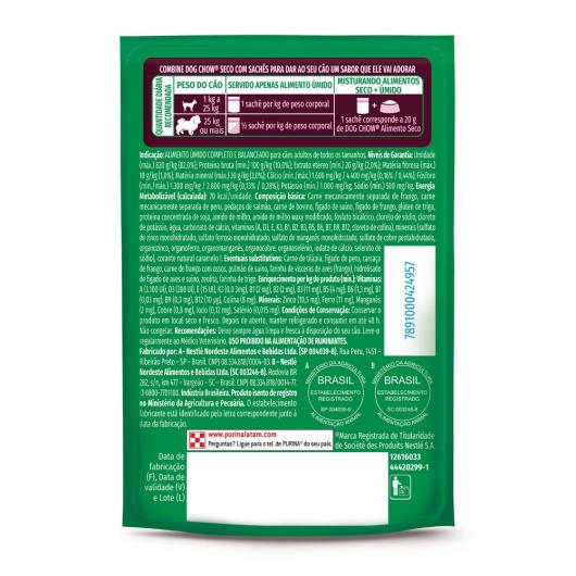 Ração Úmida para Cães Adultos Carne, Frango, Porco, Peru e Peixe Dog Chow Multi Proteína5 85g - Imagem em destaque