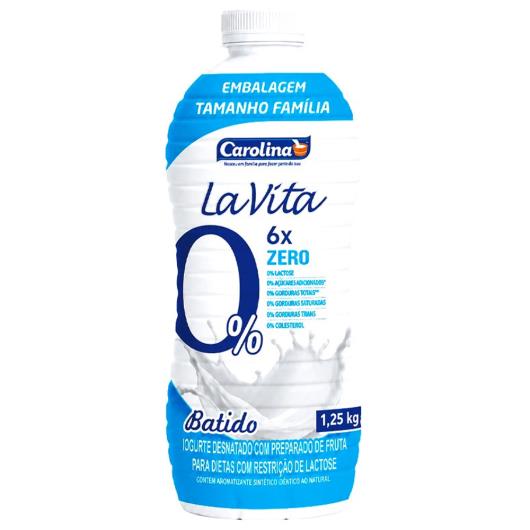 Iogurte Desnatado Zero Lactose Batido Carolina La vita 1,25kg - Imagem em destaque
